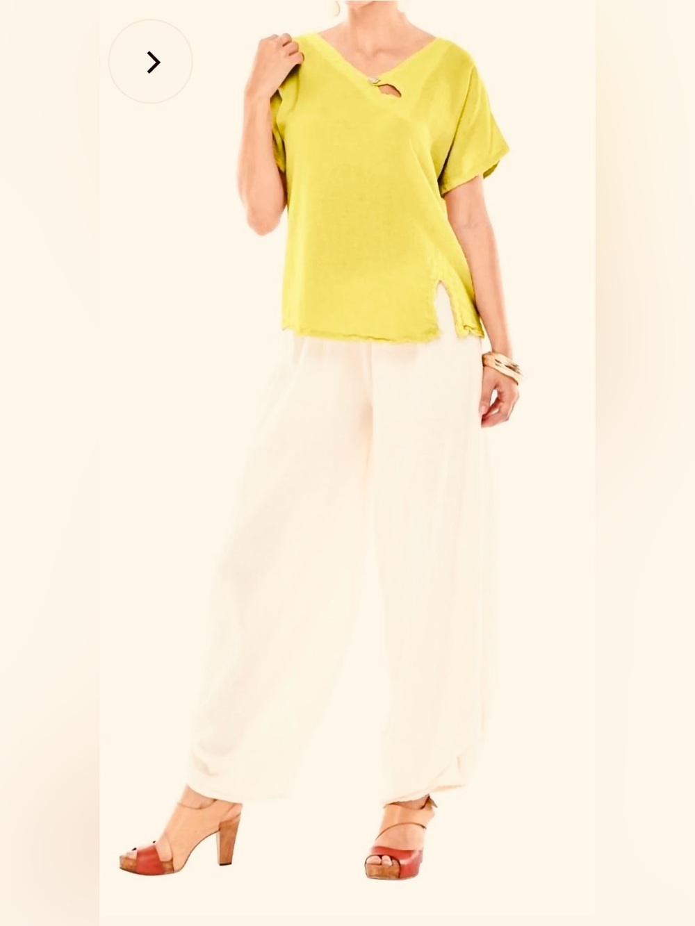 Oh My Gauze Mike Yellow Cotton Top Size 1